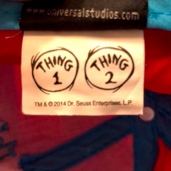 Universal Studios Thing One Thing Two Baseball Cap - Picture 11 of 12